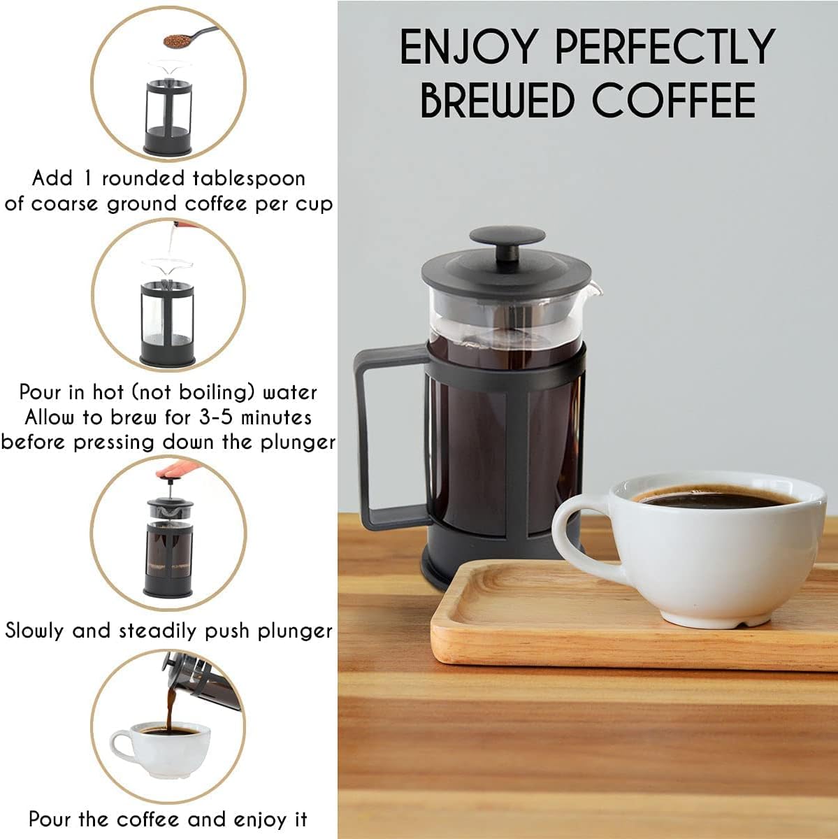 French Press Coffee and Tea Maker