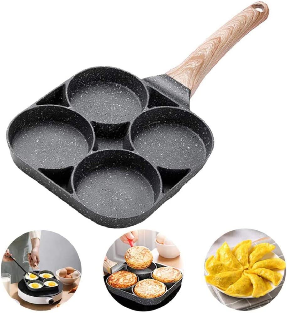 Non-Stick Frying Pan with 4 Hole