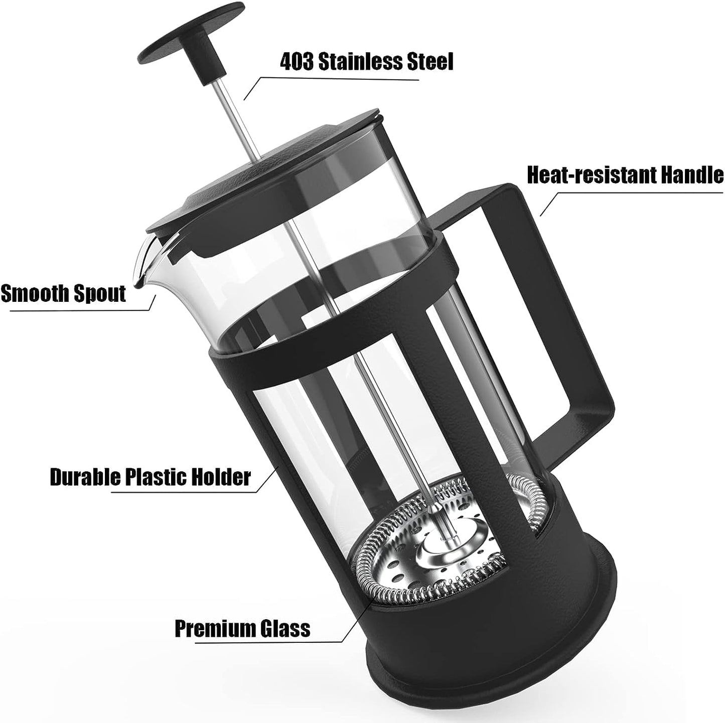 French Press Coffee and Tea Maker