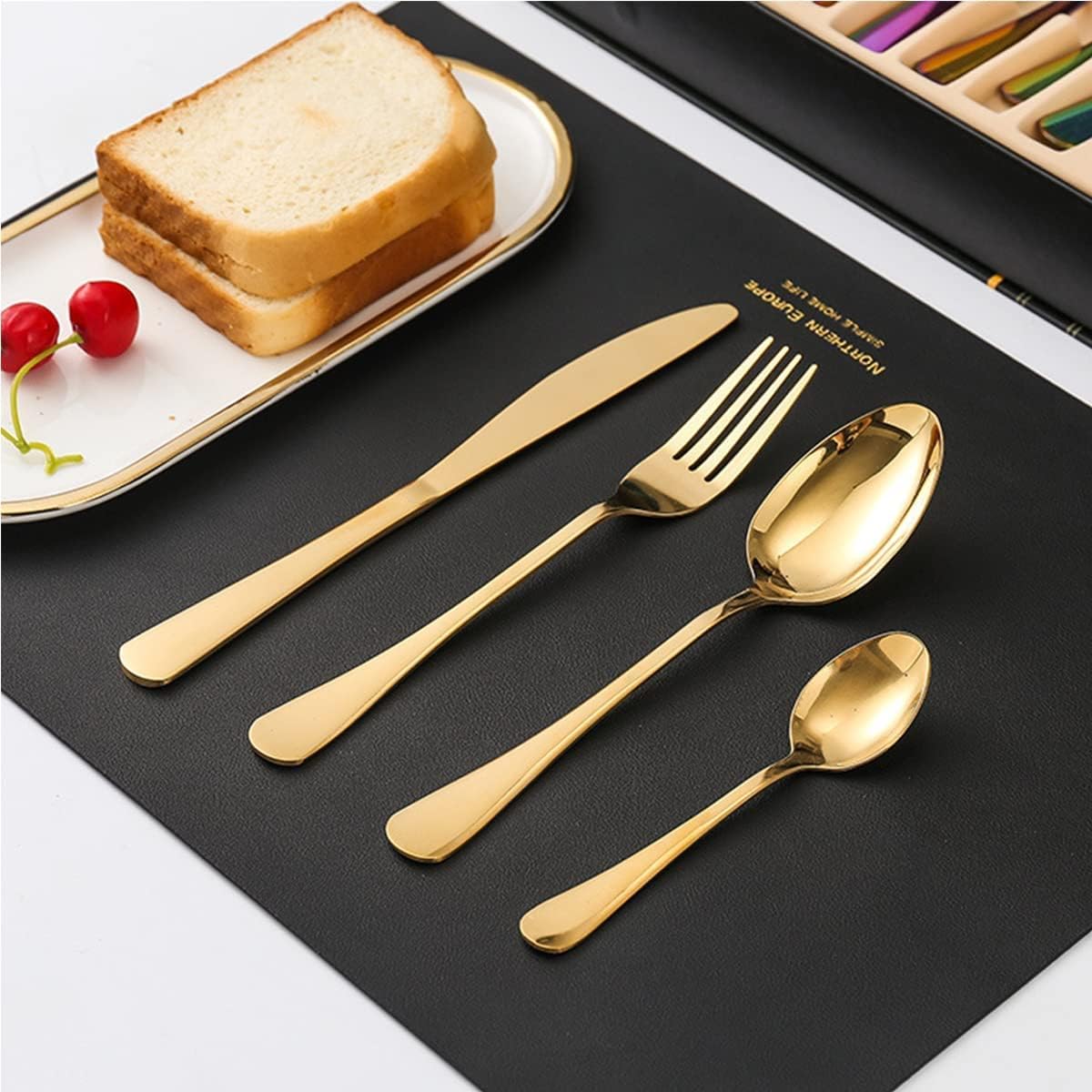 24 pcs Golden Cutlery + Good Morning Mug FREE