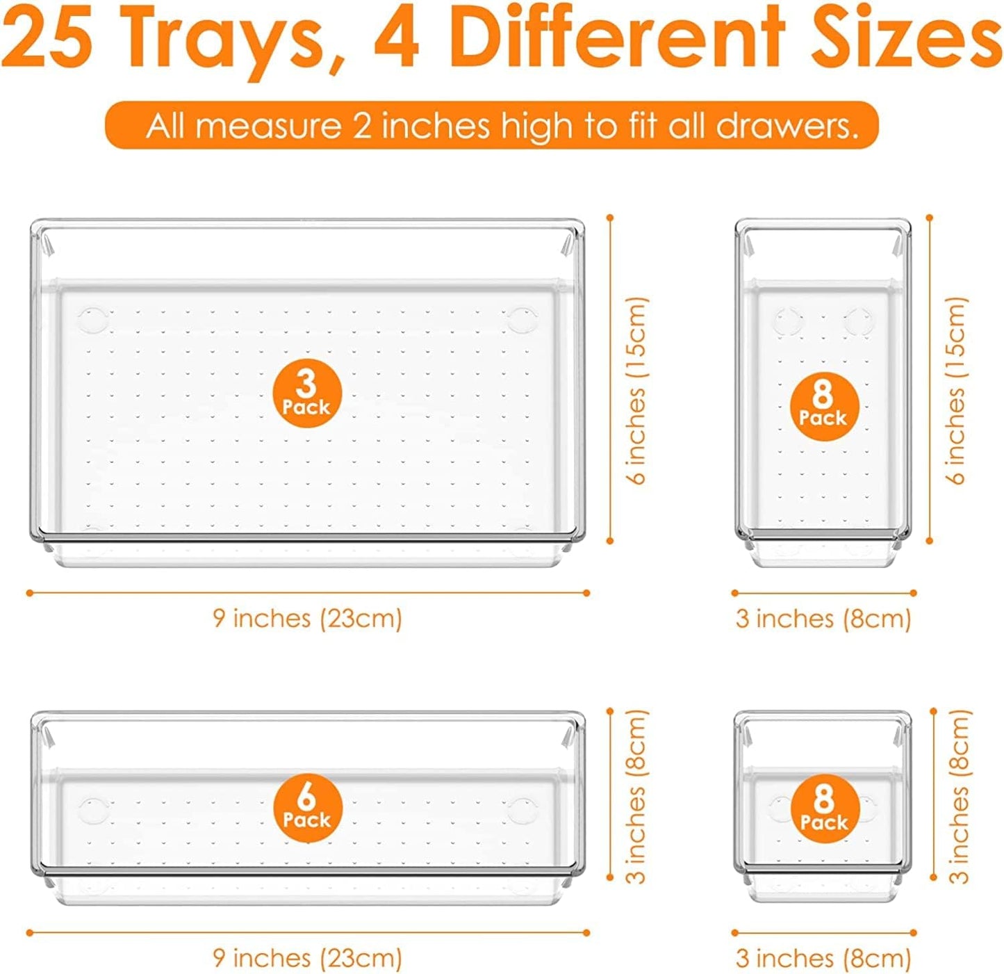 Acrylic Storage Box - Drawer Organizers