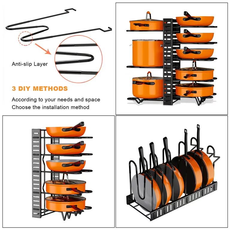 Pot Rack Organizer 8 Tiers